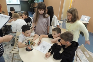 Кроссворд решали  сообща