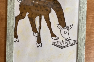 «Читающий» жираф