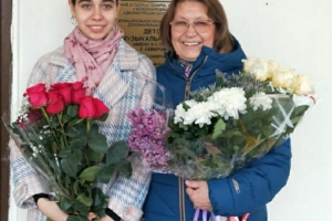Мария Злобина с преподавателем Олейниковой Е.И. 