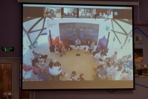 Гости проекта «#Литмост. Эксмо объединяет» в шатре «Библиотеки Москвы» на Красной площади