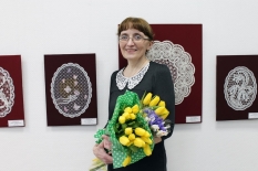 Открытие выставки кружевоплетения Елены Тиуновой "Всё, что в сердце моём... " 