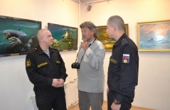 Открытие выставки работ петербургских художников-маринистов "На страже арктических рубежей"