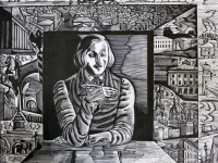"Графическая Гоголиана" - выставка графики по произведениям Н. Гоголя из коллекции В.Беликова.